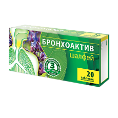 Купить Шалфей Бронхоактив таблетки для рассасывания массой 960 мг 20 шт цена