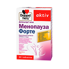 Купить Доппельгерц Актив Менопауза Форте таблетки массой 1520 мг 30 шт цена