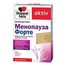Купить Доппельгерц Актив Менопауза Форте таблетки массой 1485 мг 30 шт цена