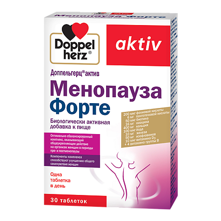 Изображение товара Доппельгерц Актив Менопауза Форте таблетки 1485 мг 30 шт БАД для женщин