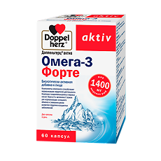 Купить Доппельгерц Актив Омега-3 Форте капсулы массой 1903 мг 60 шт цена
