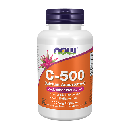 Now Foods Витамин С-500 капсулы массой 828 мг 100 шт