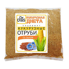 Купить Dr.DiaS Отруби диетические кукурузные со льном 180 г 1 шт цена