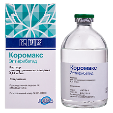 Купить Коромакс раствор для в/в введ 0,75 мг/мл 100 мл флакон 1 шт цена