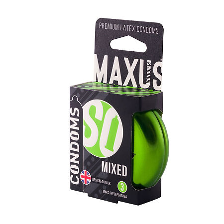 Презервативы MAXUS Mixed набор микс 3 шт