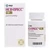 Исентресс таблетки жевательные 100 мг 60 шт