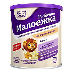 Купить Pediasure Малоежка для диет питания со вкусом ванили 1-10 лет 400 г 1 шт цена