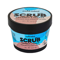 Купить Cafe Mimi Скраб для тела кокос и папайя 120 г 1 шт цена