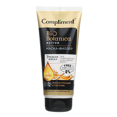 Купить Compliment Biobotanica active Маска-филлер 7 редких масел для поврежденных и секущихся волос 200 мл 1 шт цена