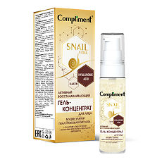 Купить Compliment Snail Vital Гель-концентрат для лица активный Восстанавливающий муцин улитки 30 мл 1 шт цена