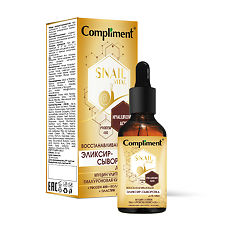 Купить Compliment Snail Vital Эликсир-сыворотка для лица Восстанавливающая муцин улитки 25 мл 1 шт цена