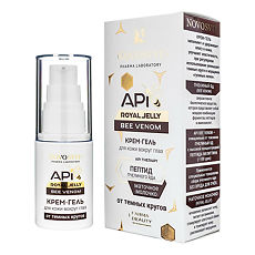 Купить Novosvit API Royal Jelly Крем-гель для кожи вокруг глаз Bee Venom от темных кругов 30 мл 1 шт цена