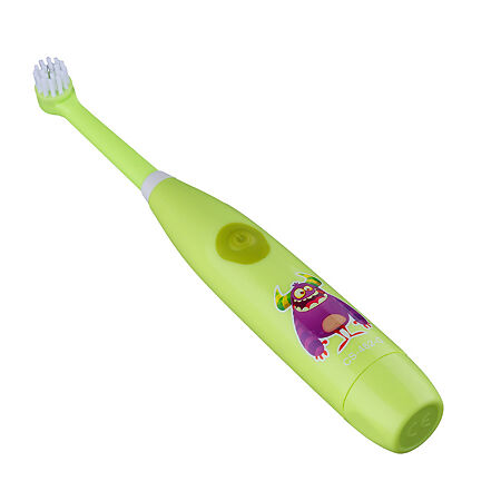 Зубная щетка электрическая звуковая CS Medica CS-462-G Kids зеленая, 1 шт