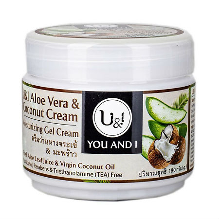 U&I Aloe Vera Гель для кожи лица и тела Coconut Cream с кокосовым кремом 180 г