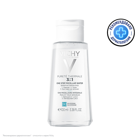 Vichy Purete Thermale мицеллярная вода с минералами для чувствительной кожи 100 мл 1 шт
