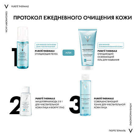Vichy Purete Thermale Мицеллярная вода с минералами для чувствительной кожи 100 мл 1 шт