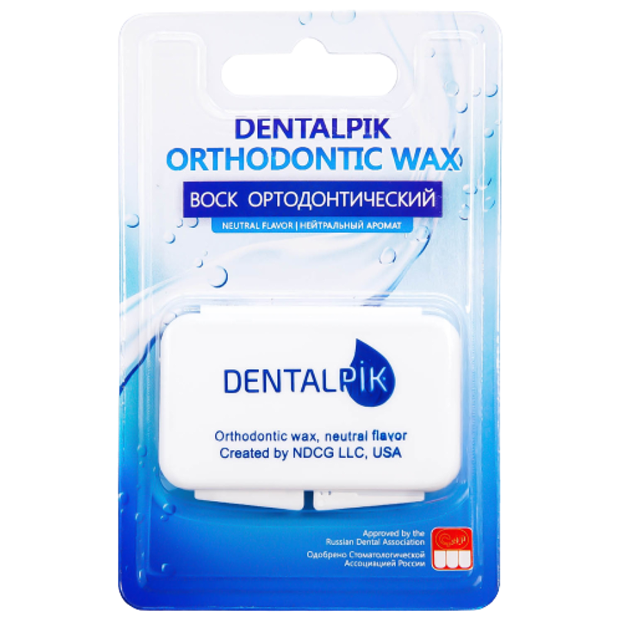 Воск для брекетов Dentalpik Orthodontic Wax нейтральный 5 полосок, 1 уп.