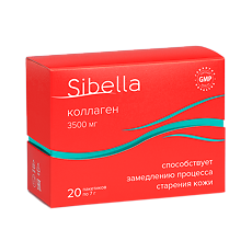 Купить Sibella Коллаген порошок пакетики по 7 г 20 шт цена