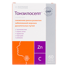 Купить Тонзилосепт капсулы по 0,17 мг 60 шт цена