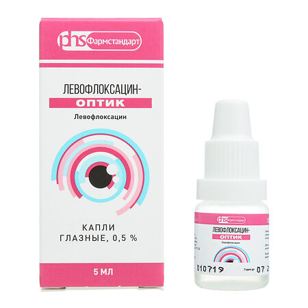 Левофлоксацин-Оптик капли глазные 0,5 % 5 мл 1 шт