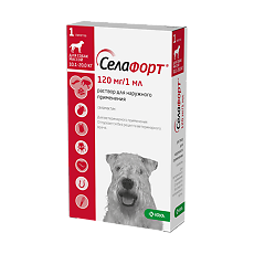 Купить Селафорт для собак (10,1 - 20 кг) пипетка 1мл/120мг 1 шт цена