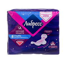 Купить Libresse Ultra Ночные прокладки с мягкой поверхностью 8 шт цена