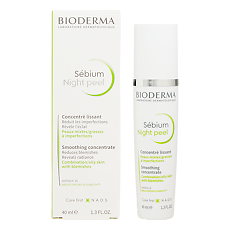 Купить Bioderma Sebium Отшелушивающий ночной пилинг для комбинированной жирной проблемной кожи лица 40 мл 1 шт цена