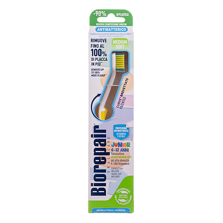 Изображение товара Зубная щетка Biorepair Curve Junior детская изогнутая 6-12 лет