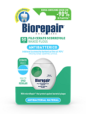 Купить Biorepair Зубная нить Filo Cerato Scorrevole вощеная скользящая 50 м 1 шт цена
