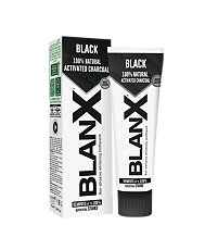 Купить Blanx Зубная паста Black charcoal Черный уголь 75 мл 1 шт цена