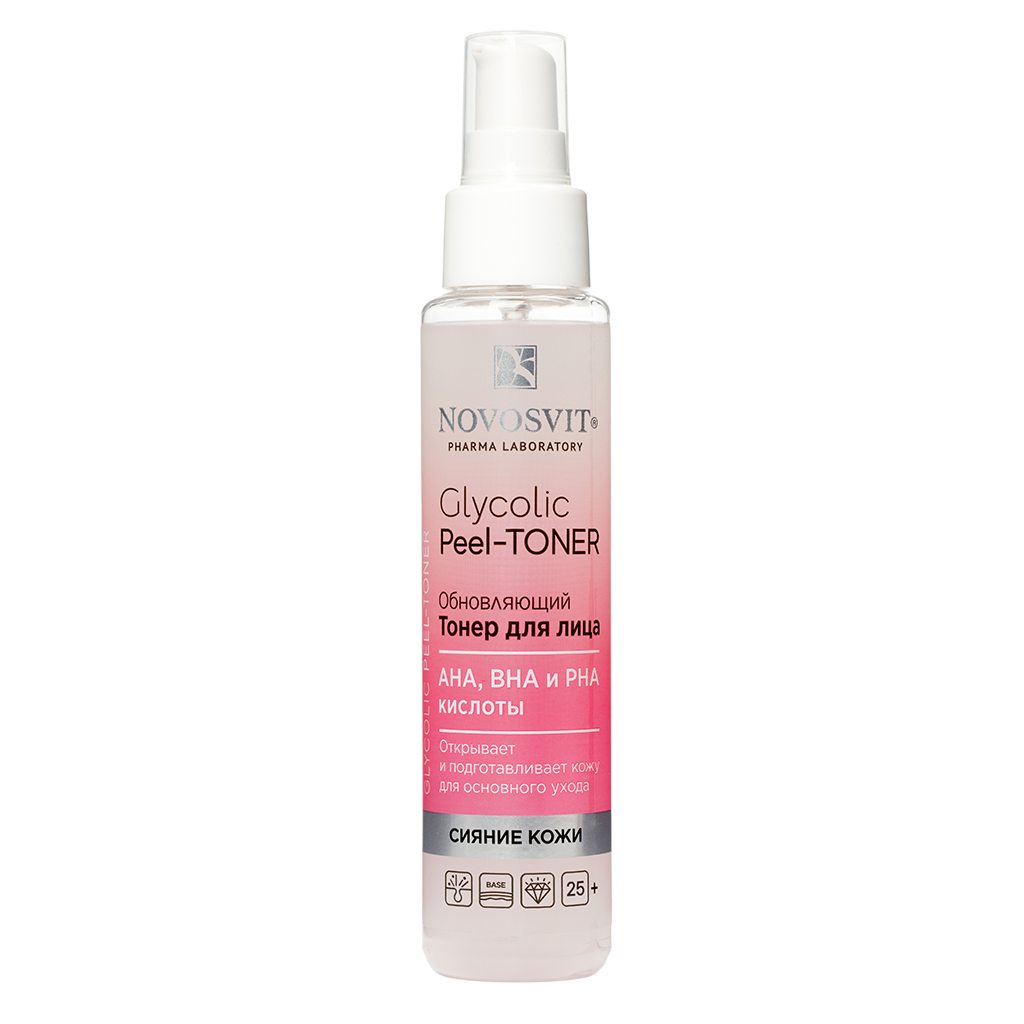 Изображение товара Novosvit Тонер для лица обновляющий Glycolic Peel-Toner 100 мл 1 шт