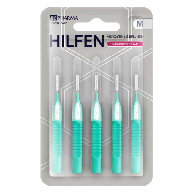 Hilfen Ершики межзубные р.M 5 шт купить, цена и отзывы, Hilfen Ершики межзубные р.M 5 шт