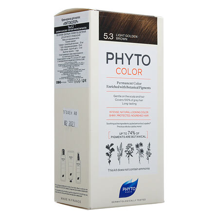Phyto Фитоколор/Phyto Color Краска для волос светлый золотистый шатен оттенок 5,3 1 шт