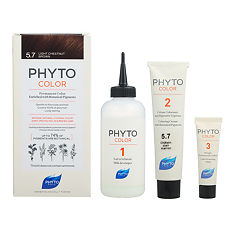 Купить Phyto Color Крем-краска для волос светлый каштан оттенок 5.7 1 шт цена