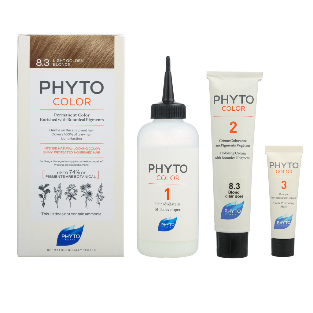 Изображение товара Краска для волос светлый золотистый блонд оттенок 8.3 Phyto Color Изображение товара Краска для волос светлый золотистый блонд оттенок 8.3 Phyto Color