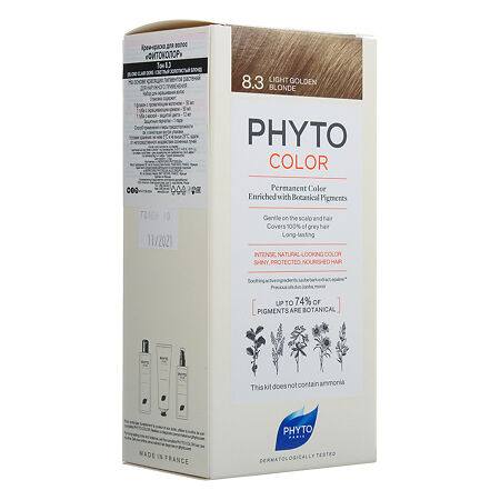 Phyto Фитоколор/Phyto Color Краска для волос светлый золотистый блонд оттенок 8.3 1 шт