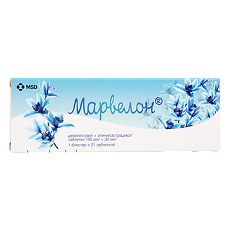 Купить Марвелон таблетки 150 мкг+30 мкг 21 шт цена