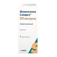 Изображение товара Мометазон Сандоз спрей назальный 50 мкг/доза 10 г 60 доз 1 шт