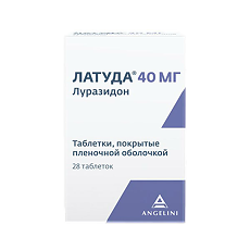 Изображение товара Латуда таблетки покрыт.плен.об. 40 мг 28 шт