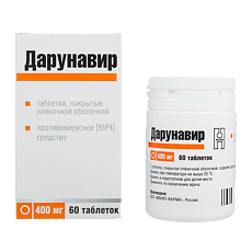 Купить Дарунавир таблетки покрыт.плен.об. 400 мг 60 шт цена
