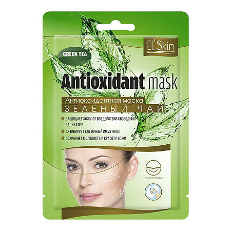 SkinLite Elskin Антиоксидантная маска Зеленый чай 15 мл 1 шт