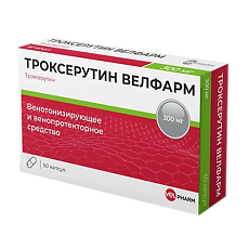 Купить Троксерутин Велфарм капсулы 300 мг 60 шт цена