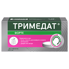 Купить Тримедат Форте таблетки с пролонг высвобождением покрыт.плен.об. 300 мг 60 шт цена