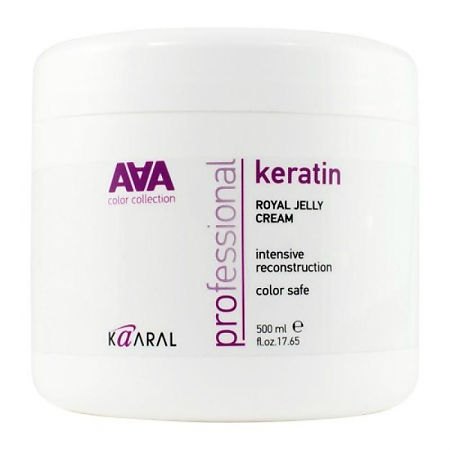 Kaaral AAA Keratin Royal Jelly Cream Питательная крем-маска для восстановления окрашенных и химически обработанных волос 500 мл 1 шт