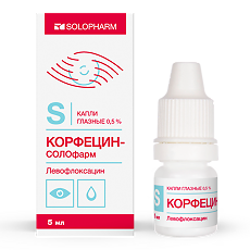 Изображение товара Корфецин-СОЛОфарм капли глазные 0,5 % 5 мл - лечение бактериальных инфекций глаз