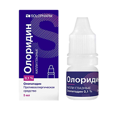 Изображение товара Олоридин капли глазные 0,1 % 5 мл фл-кап 1 шт