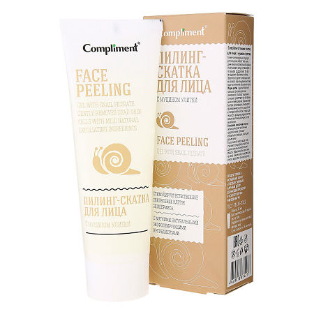 Изображение товара Compliment Snail Vital Пилинг-Скатка для лица Восстанавливающая муцин улитки 80 мл 1 шт