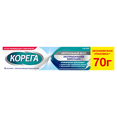 Купить Корега крем для фиксации нейтральный вкус 70 г 1 шт цена
