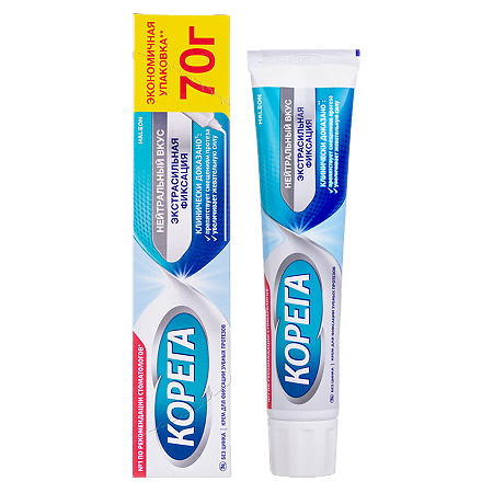 Корега крем для фиксации нейтральный вкус 70 г 1 шт