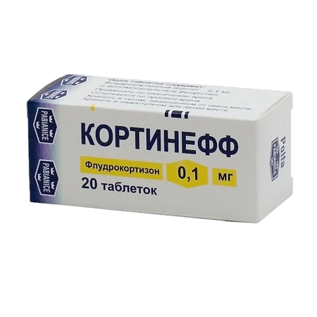 Кортинефф таблетки 0,1 мг 20 шт